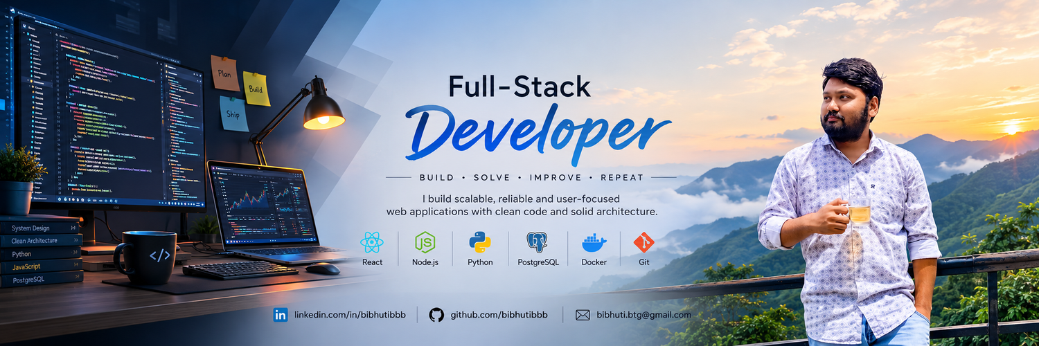 Bibhuti - Full-Stack Developer Banner